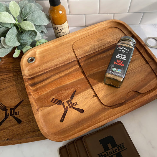 Personalized Wood Steak Plates (2)