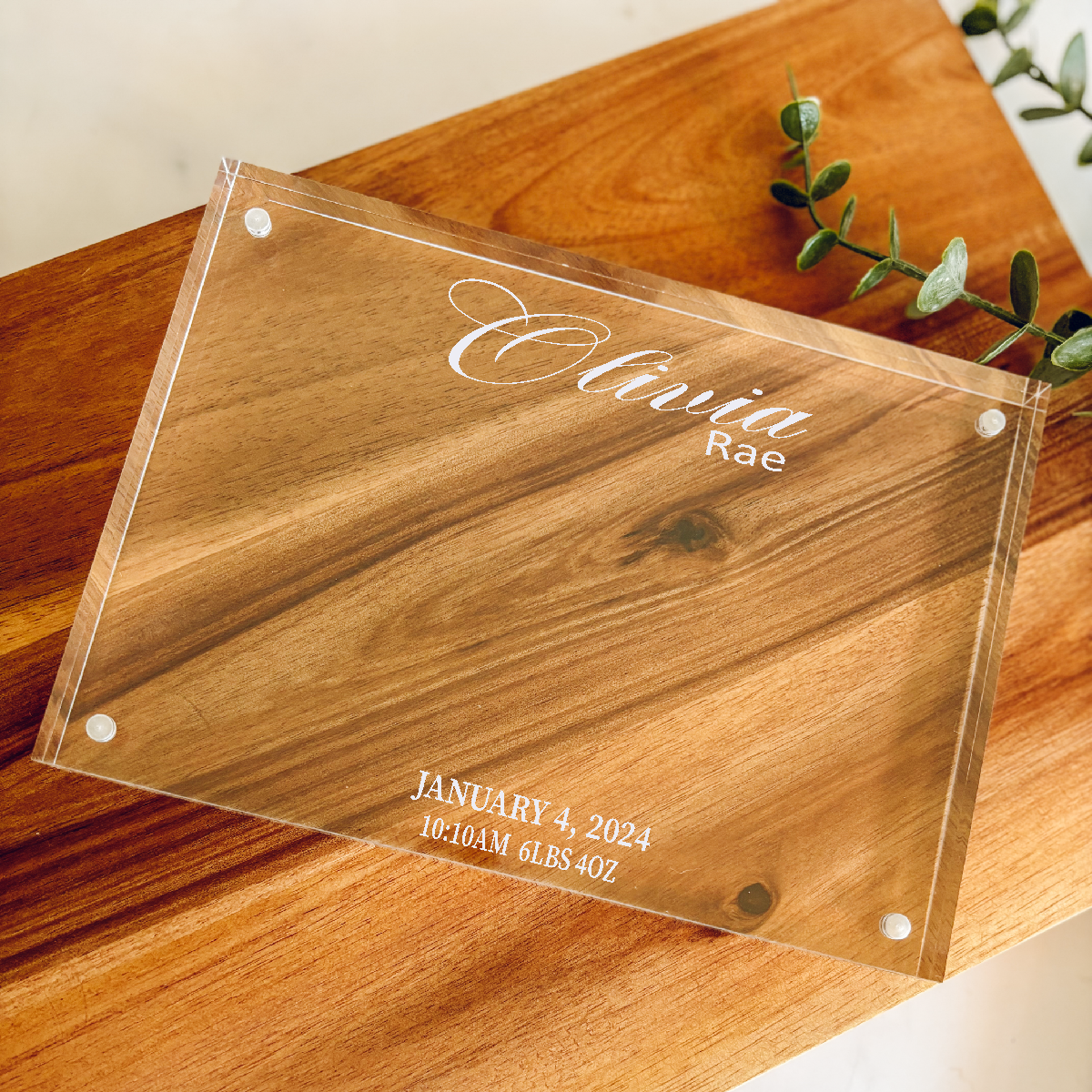 New Baby 5x7 Keysake Frame