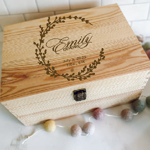 Baby Blanket & Keepsake Memory Box Set
