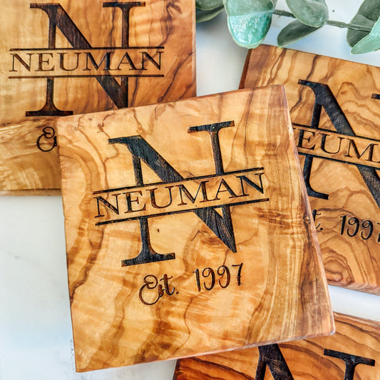 Olive Wood Coasters