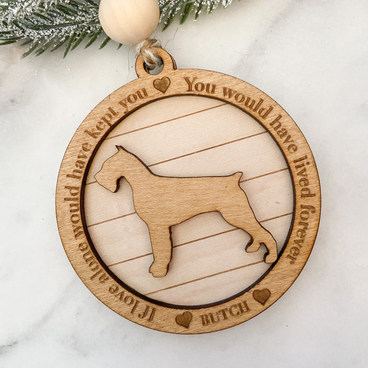 Dog Memorial Ornaments