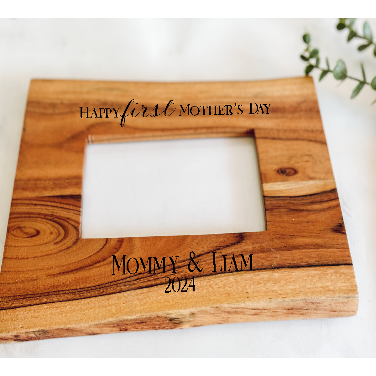 New Baby Keepsake Wood Frame