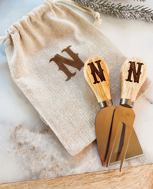 Cheese Knife Set with Matching Storage Bag